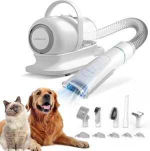neabot Neakasa P1 Pro Pet Grooming Kit & Vacuum Suction 99% Pet Hair